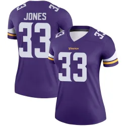 Women's Aaron Jones Minnesota Vikings No.33 Legend Jersey - Purple