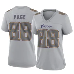 Women's Alan Page Minnesota Vikings No.88 Game Atmosphere Fashion Jersey - Gray