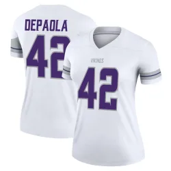 Women's Andrew DePaola Minnesota Vikings No.42 Legend Alternate Jersey - White
