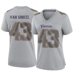 Women's Andrew Van Ginkel Minnesota Vikings No.43 Game Atmosphere Fashion Jersey - Gray