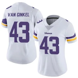Women's Andrew Van Ginkel Minnesota Vikings No.43 Limited Vapor Untouchable Jersey - White