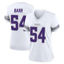 Women's Anthony Barr Minnesota Vikings No.54 Game Alternate Jersey - White