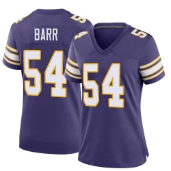 Women's Anthony Barr Minnesota Vikings No.54 Game Classic Jersey - Purple