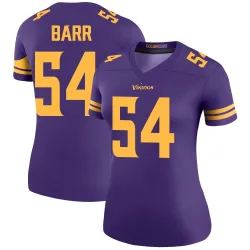 Women's Anthony Barr Minnesota Vikings No.54 Legend Color Rush Jersey - Purple