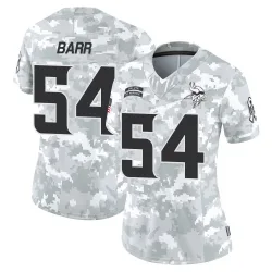 Women's Anthony Barr Minnesota Vikings No.54 Limited 2024 Salute to Service Jersey - Arctic Camo