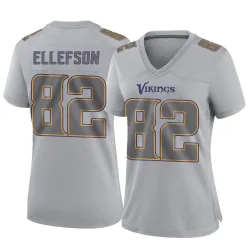 Women's Ben Ellefson Minnesota Vikings No.82 Game Atmosphere Fashion Jersey - Gray