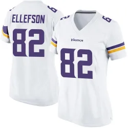 Women's Ben Ellefson Minnesota Vikings No.82 Game Jersey - White