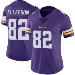 Women's Ben Ellefson Minnesota Vikings No.82 Limited Team Color Vapor Untouchable Jersey - Purple