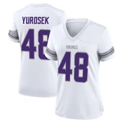 Women's Ben Yurosek Minnesota Vikings No.48 Game Alternate Jersey - White