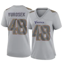 Women's Ben Yurosek Minnesota Vikings No.48 Game Atmosphere Fashion Jersey - Gray