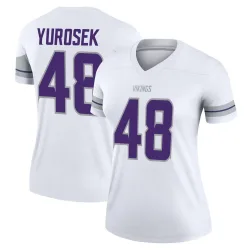 Women's Ben Yurosek Minnesota Vikings No.48 Legend Alternate Jersey - White