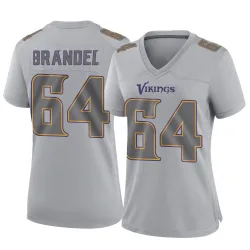 Women's Blake Brandel Minnesota Vikings No.64 Game Atmosphere Fashion Jersey - Gray