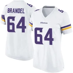 Women's Blake Brandel Minnesota Vikings No.64 Game Jersey - White