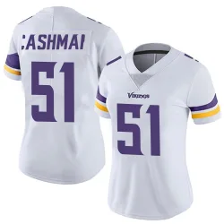 Women's Blake Cashman Minnesota Vikings No.51 Limited Vapor Untouchable Jersey - White