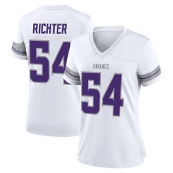 Women's Bo Richter Minnesota Vikings No.54 Game Alternate Jersey - White