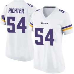 Women's Bo Richter Minnesota Vikings No.54 Game Jersey - White