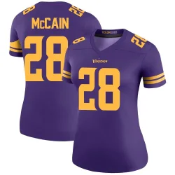 Women's Bobby McCain Minnesota Vikings No.28 Legend Color Rush Jersey - Purple