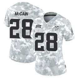 Women's Bobby McCain Minnesota Vikings No.28 Limited 2024 Salute to Service Jersey - Arctic Camo