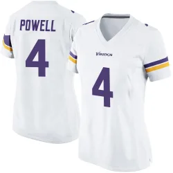 Women's Brandon Powell Minnesota Vikings No.4 Game Jersey - White