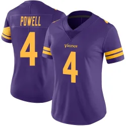 Women's Brandon Powell Minnesota Vikings No.4 Limited Color Rush Jersey - Purple