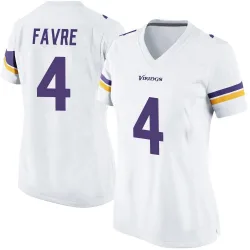 Women's Brett Favre Minnesota Vikings No.4 Game Jersey - White
