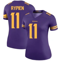 Women's Brett Rypien Minnesota Vikings No.11 Legend Color Rush Jersey - Purple