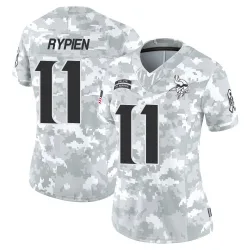 Women's Brett Rypien Minnesota Vikings No.11 Limited 2024 Salute to Service Jersey - Arctic Camo