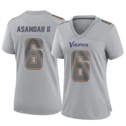 Women's Brian Asamoah II Minnesota Vikings No.6 Game Atmosphere Fashion Jersey - Gray