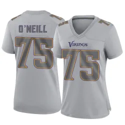 Women's Brian O'Neill Minnesota Vikings No.75 Game Atmosphere Fashion Jersey - Gray