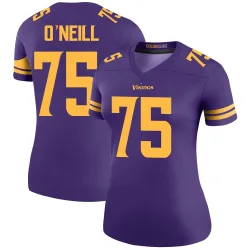 Women's Brian O'Neill Minnesota Vikings No.75 Legend Color Rush Jersey - Purple