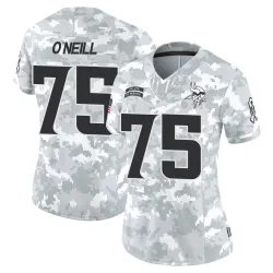 Women's Brian O'Neill Minnesota Vikings No.75 Limited 2024 Salute to Service Jersey - Arctic Camo
