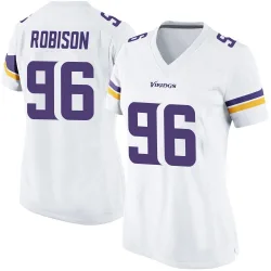 Women's Brian Robison Minnesota Vikings No.96 Game Jersey - White