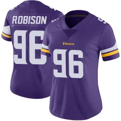 Women's Brian Robison Minnesota Vikings No.96 Limited Team Color Vapor Untouchable Jersey - Purple