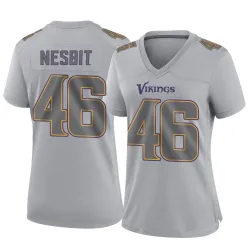 Women's Bryson Nesbit Minnesota Vikings No.46 Game Atmosphere Fashion Jersey - Gray