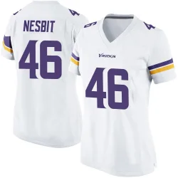 Women's Bryson Nesbit Minnesota Vikings No.46 Game Jersey - White