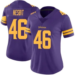 Women's Bryson Nesbit Minnesota Vikings No.46 Limited Color Rush Jersey - Purple