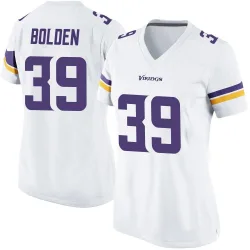Women's Bubba Bolden Minnesota Vikings No.39 Game Jersey - White