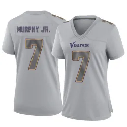 Women's Byron Murphy Jr. Minnesota Vikings No.7 Game Atmosphere Fashion Jersey - Gray