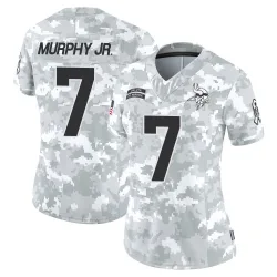 Women's Byron Murphy Jr. Minnesota Vikings No.7 Limited 2024 Salute to Service Jersey - Arctic Camo