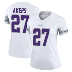 Women's Cam Akers Minnesota Vikings No.27 Legend Alternate Jersey - White