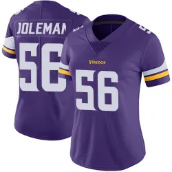 Women's Chris Doleman Minnesota Vikings No.56 Limited Team Color Vapor Untouchable Jersey - Purple