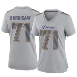 Women's Christian Darrisaw Minnesota Vikings No.71 Game Atmosphere Fashion Jersey - Gray