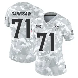Women's Christian Darrisaw Minnesota Vikings No.71 Limited 2024 Salute to Service Jersey - Arctic Camo
