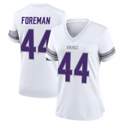 Women's Chuck Foreman Minnesota Vikings No.44 Game Alternate Jersey - White