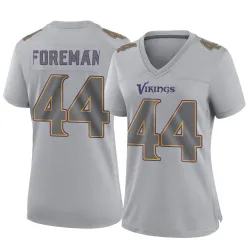 Women's Chuck Foreman Minnesota Vikings No.44 Game Atmosphere Fashion Jersey - Gray