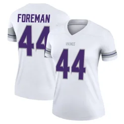 Women's Chuck Foreman Minnesota Vikings No.44 Legend Alternate Jersey - White