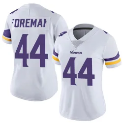Women's Chuck Foreman Minnesota Vikings No.44 Limited Vapor Untouchable Jersey - White