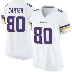 Women's Cris Carter Minnesota Vikings No.80 Game Jersey - White