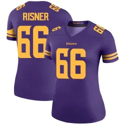 Women's Dalton Risner Minnesota Vikings No.66 Legend Color Rush Jersey - Purple