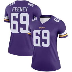 Women's Dan Feeney Minnesota Vikings No.69 Legend Jersey - Purple